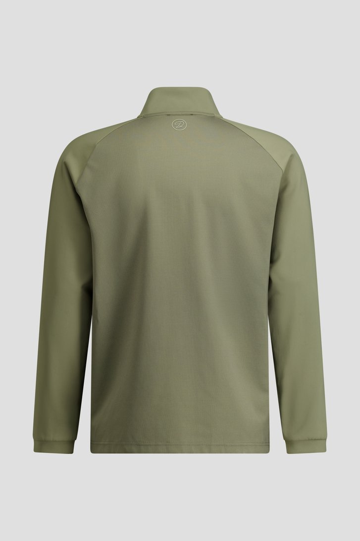 Photo produit 2 de Shirt de golf vert avec courte fermeture zippée de Dansaert Golf Club pour Hommes