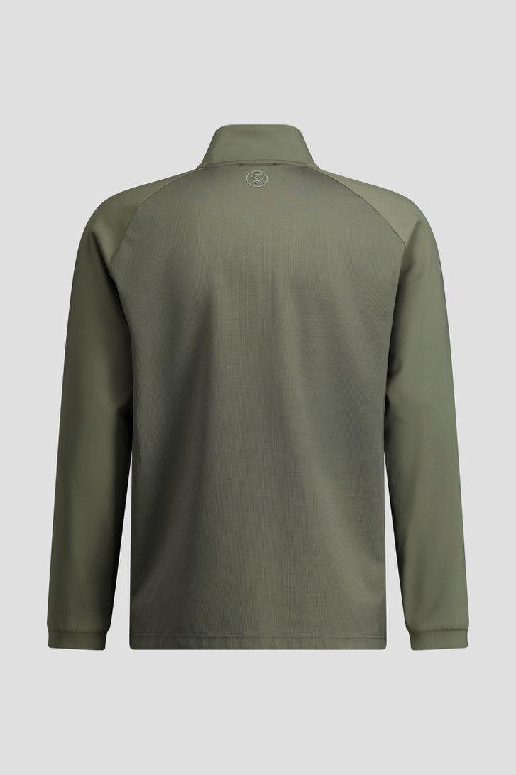Photo produit 4 de Shirt de golf vert avec courte fermeture zippée de Dansaert Golf Club pour Hommes