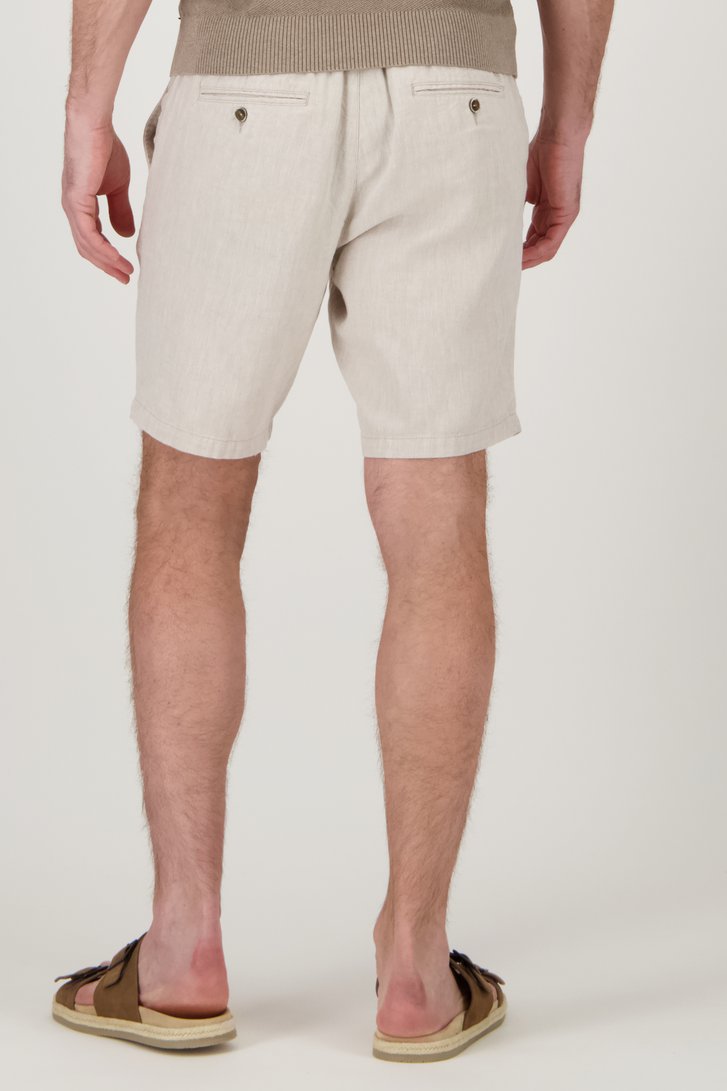 Short beige avec motif à chevrons de Upper East pour Hommes