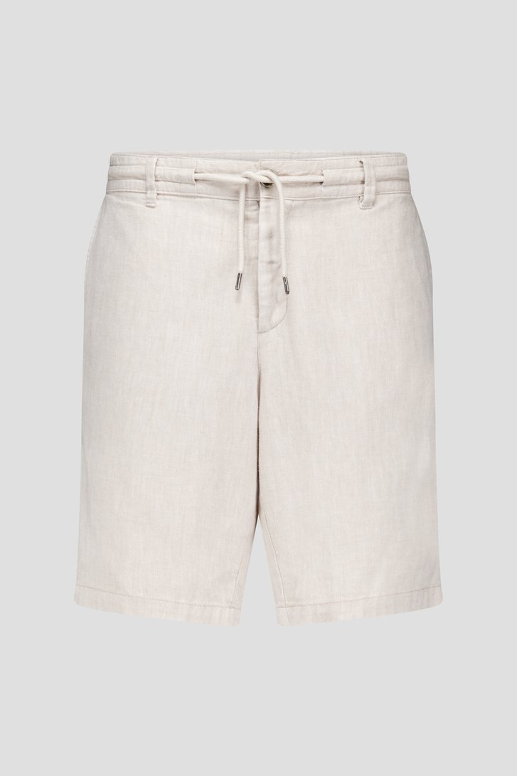 Short beige avec motif à chevrons de Upper East pour Hommes