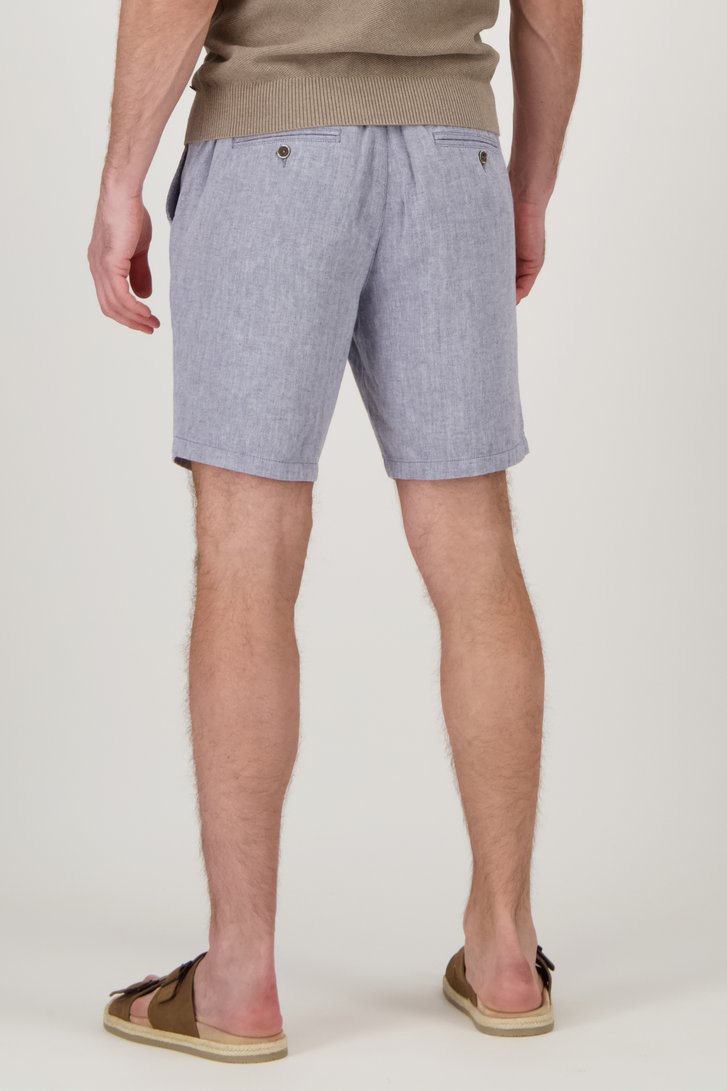 Short bleu avec motif à chevrons de Upper East pour Hommes