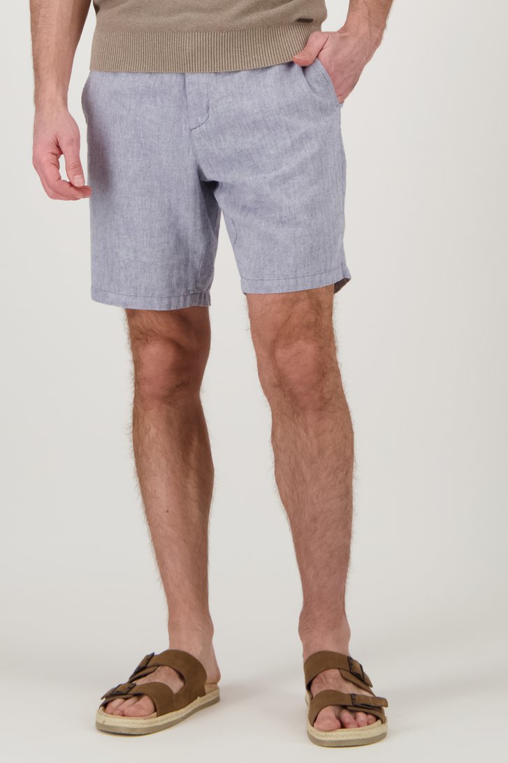 Short bleu avec motif à chevrons de Upper East pour Hommes