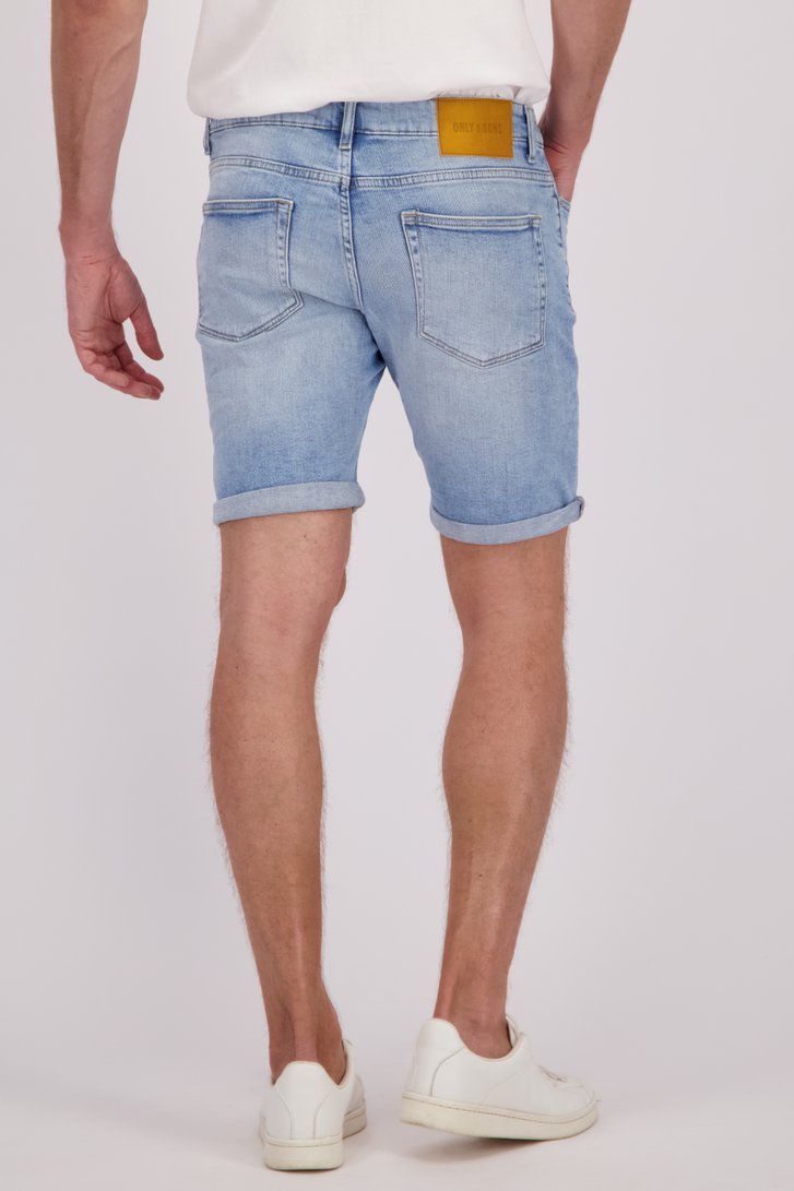Short en denim bleu clair de ONLY & SONS pour Hommes