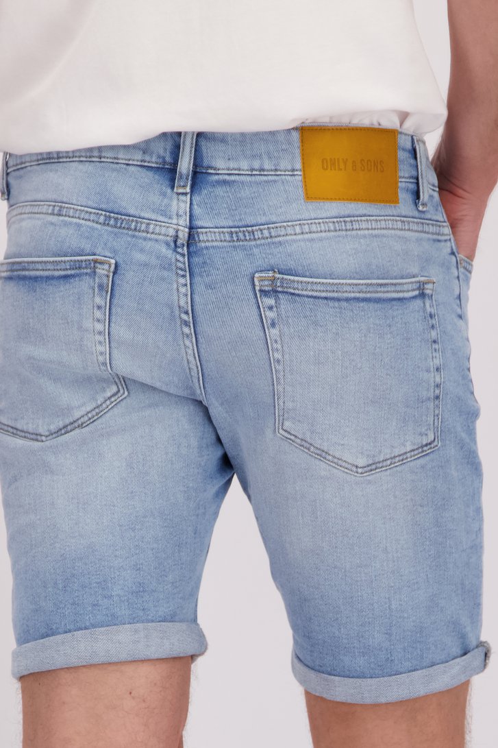 Short en denim bleu clair de ONLY & SONS pour Hommes