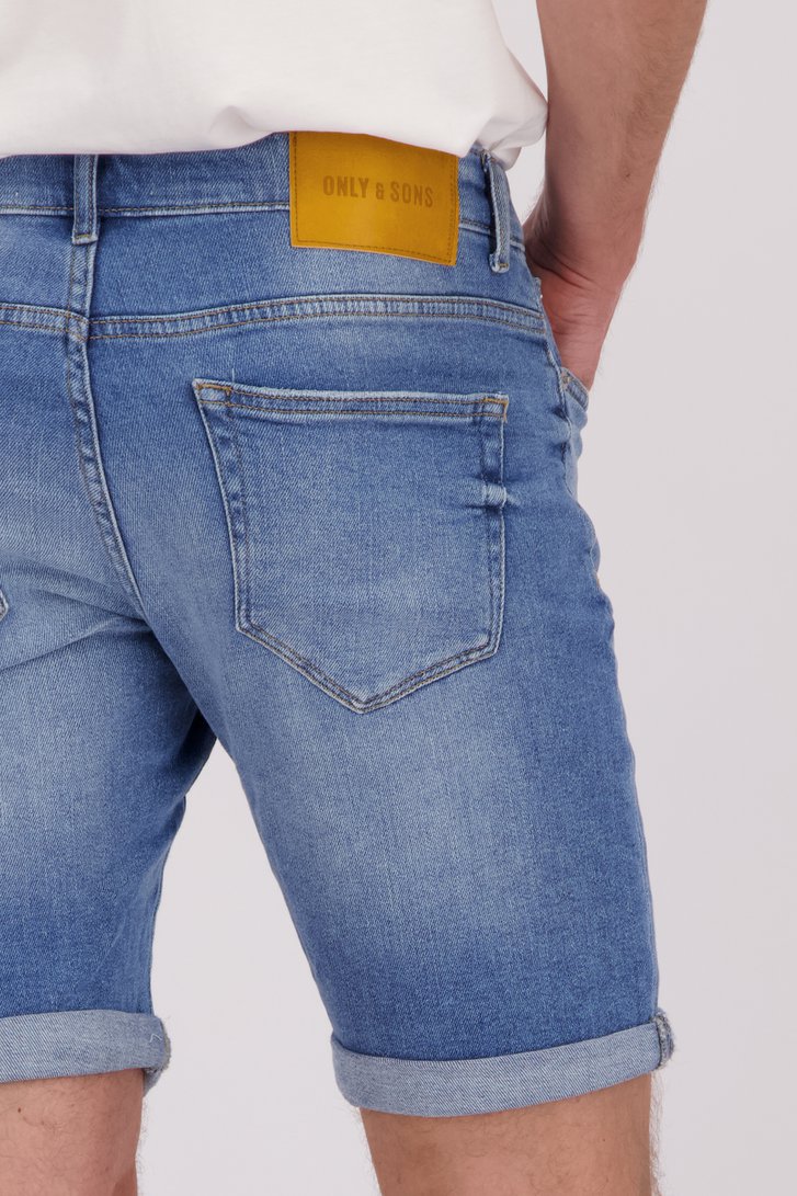 Détail de Short en jean bleu de Only & Sons pour Hommes