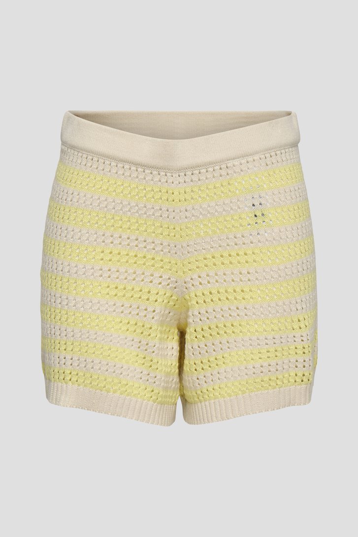 Photo produit 1 de Short en maille à rayures jaune pâle de JDY pour Femmes