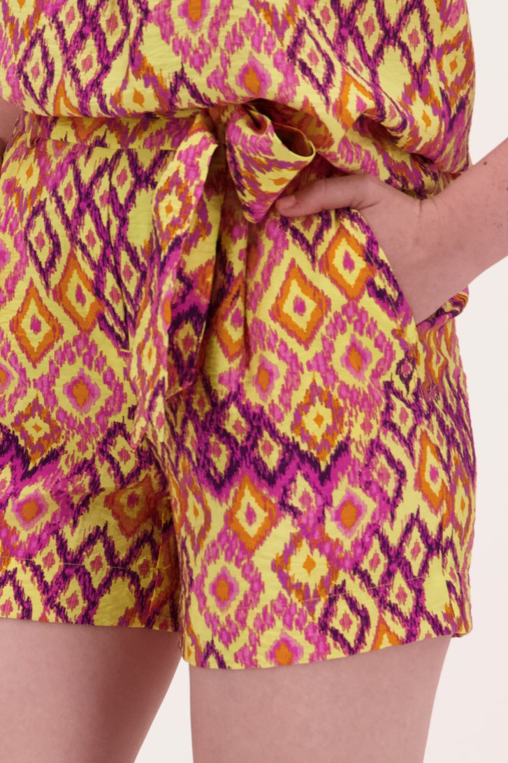 Short jaune à imprimé de Libelle pour Femmes