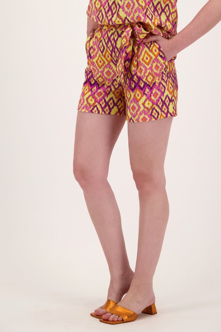 Short jaune à imprimé de Libelle pour Femmes