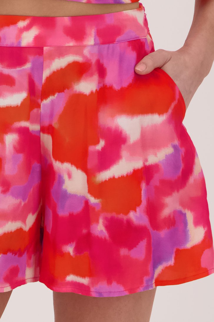 Short met tie-die print - Louise x Tine  van Louise voor Dames
