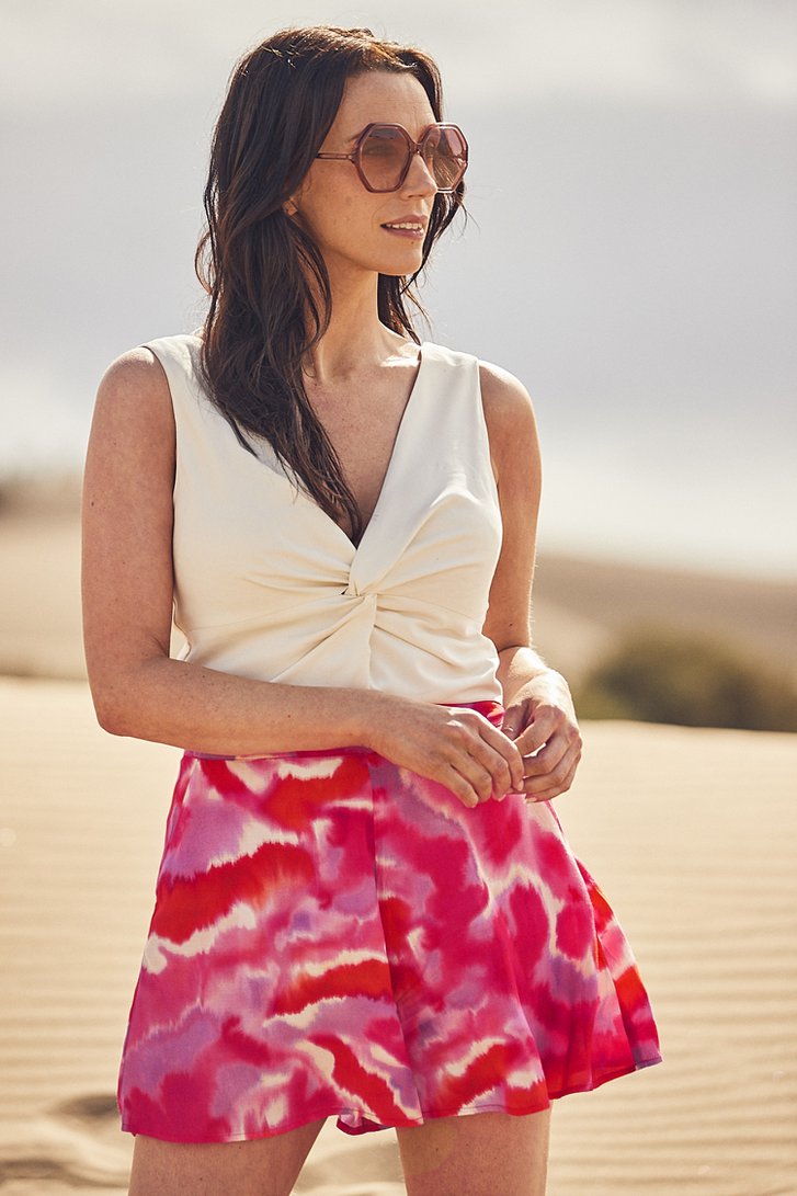 Short met tie-die print - Louise x Tine  van Louise voor Dames