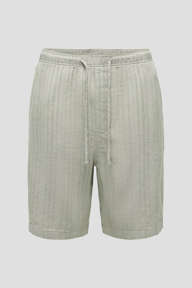 Photo produit 1 de Short vert en lin - Loose fit de Only & Sons pour Hommes