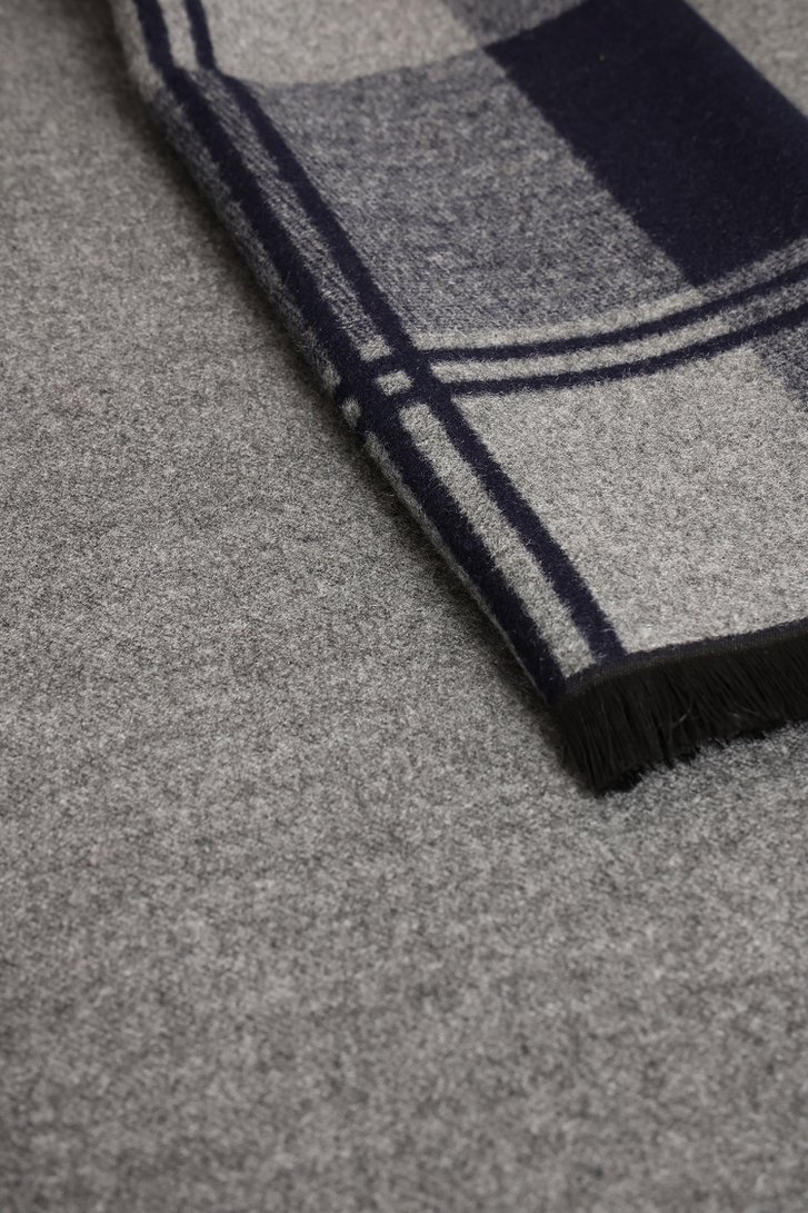 Productfoto 1 van Sjaal met navy-grijs dampatroon door Liberty Island voor Heren