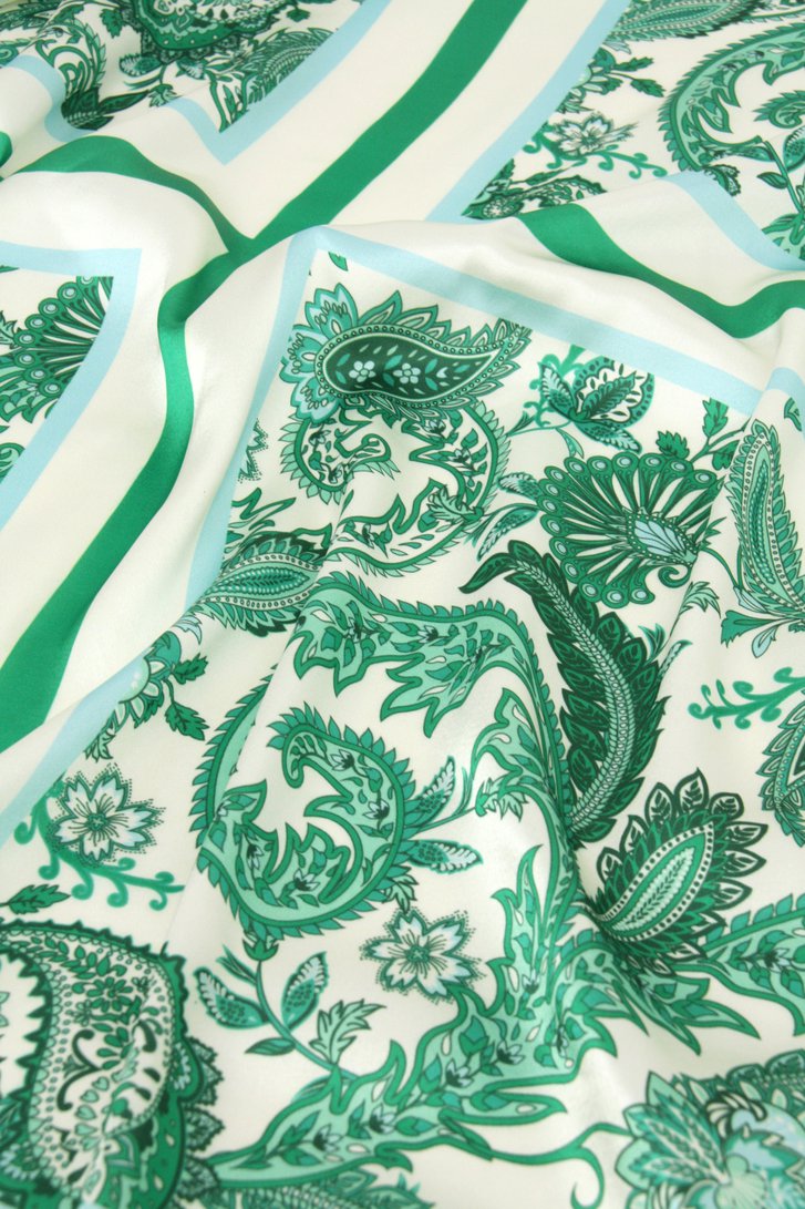 Sjaaltje met groene paisley-print van Liberty Island voor Dames