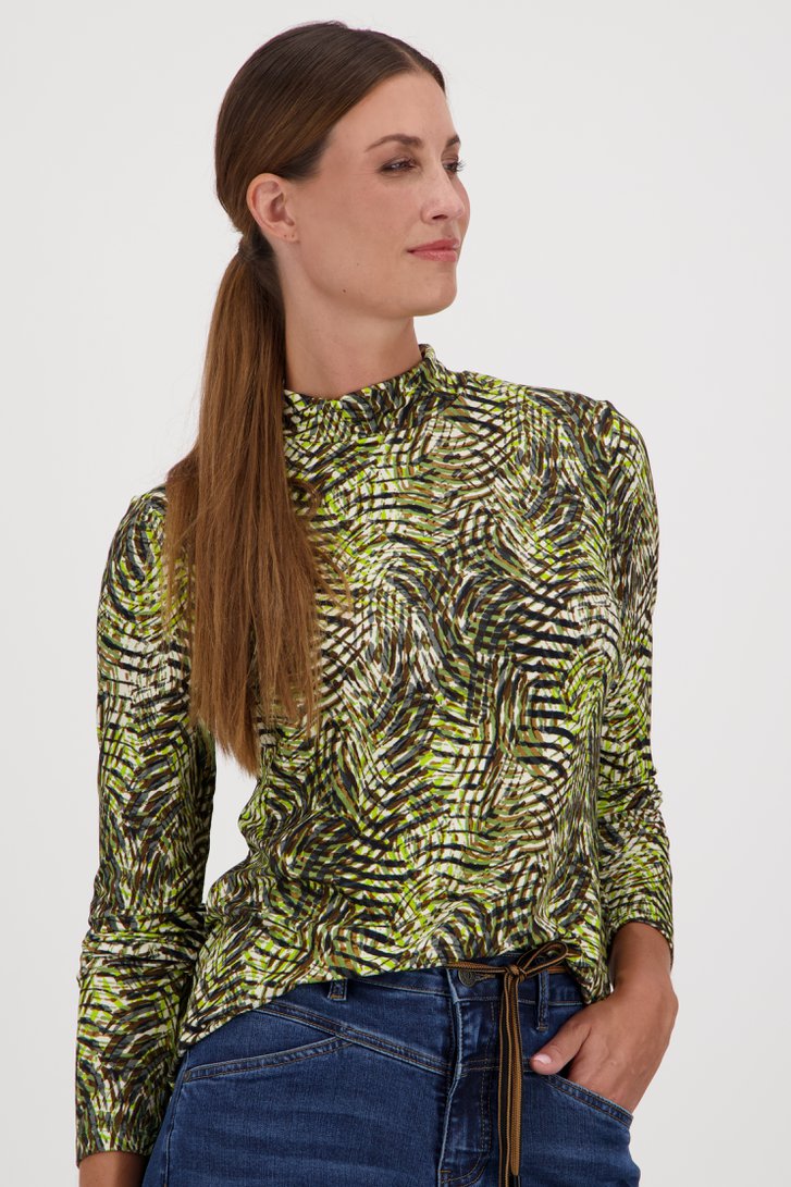 Sous-pull avec imprimé feuilles de Geisha pour Femmes