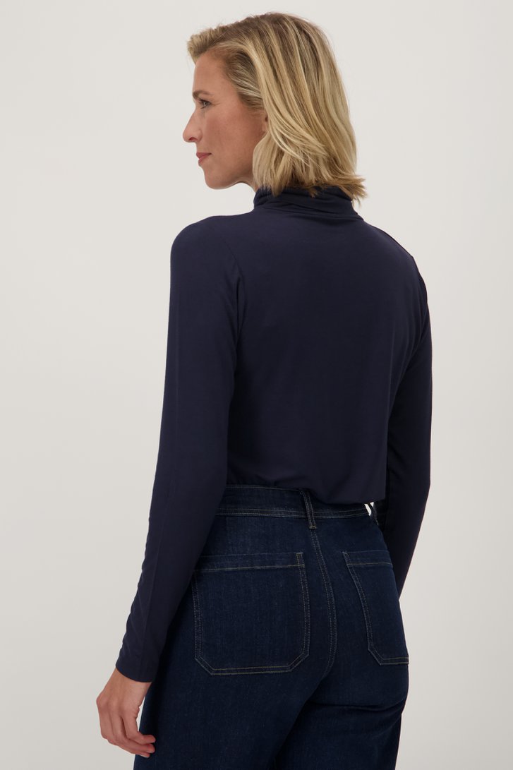 Sous-pull bleu foncé avec stretch	 de Liberty Island pour Femmes