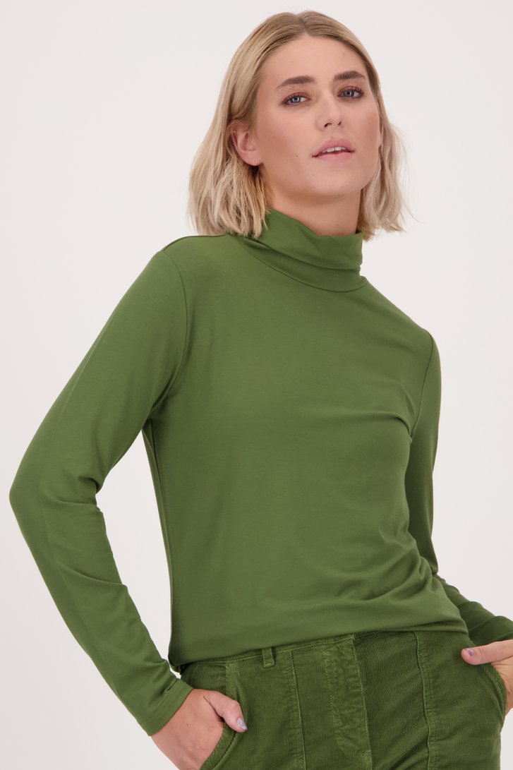 Sous-pull fin kaki de Libelle pour Femmes