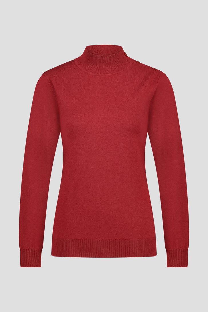 Sous-pull rouge foncé de Claude Arielle pour Femmes