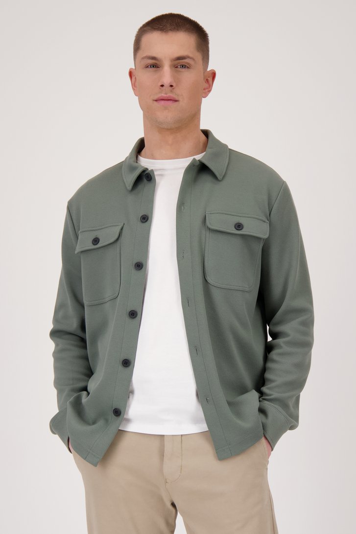 Surchemise texturée verte de ONLY & SONS pour Hommes