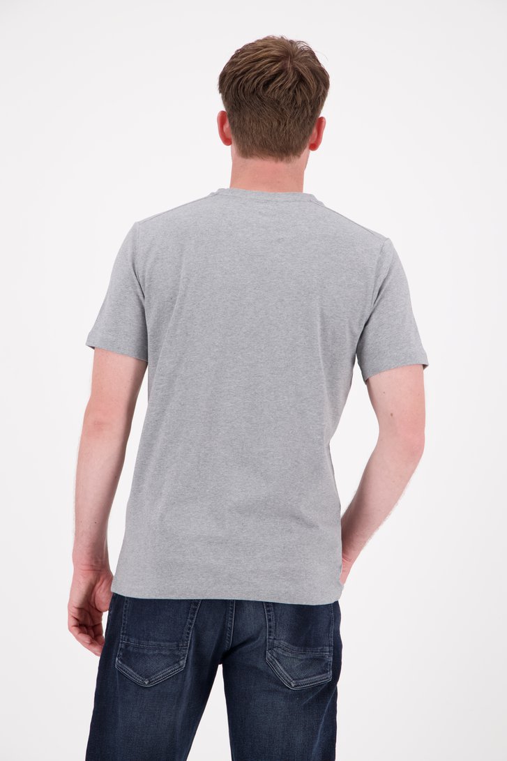 T-shirt à col rond gris de Ravøtt pour Hommes