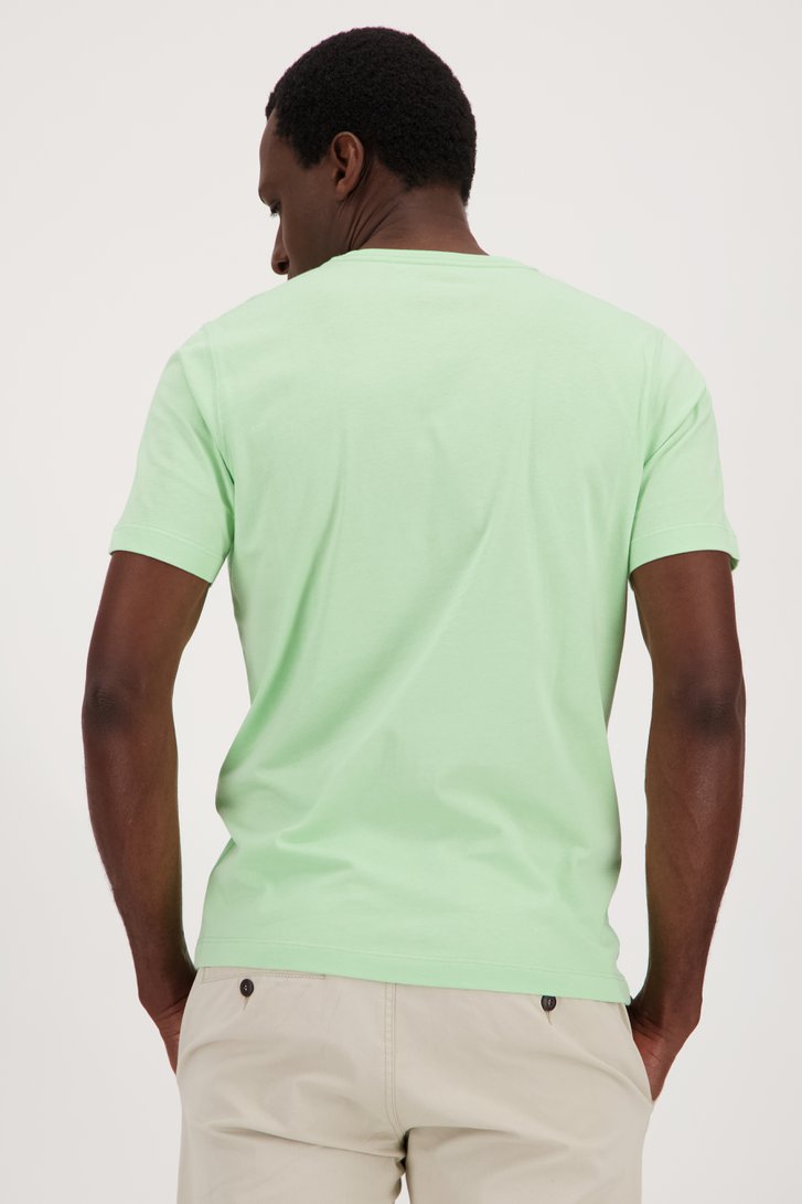 T-shirt à col rond vert clair de Ravøtt pour Hommes