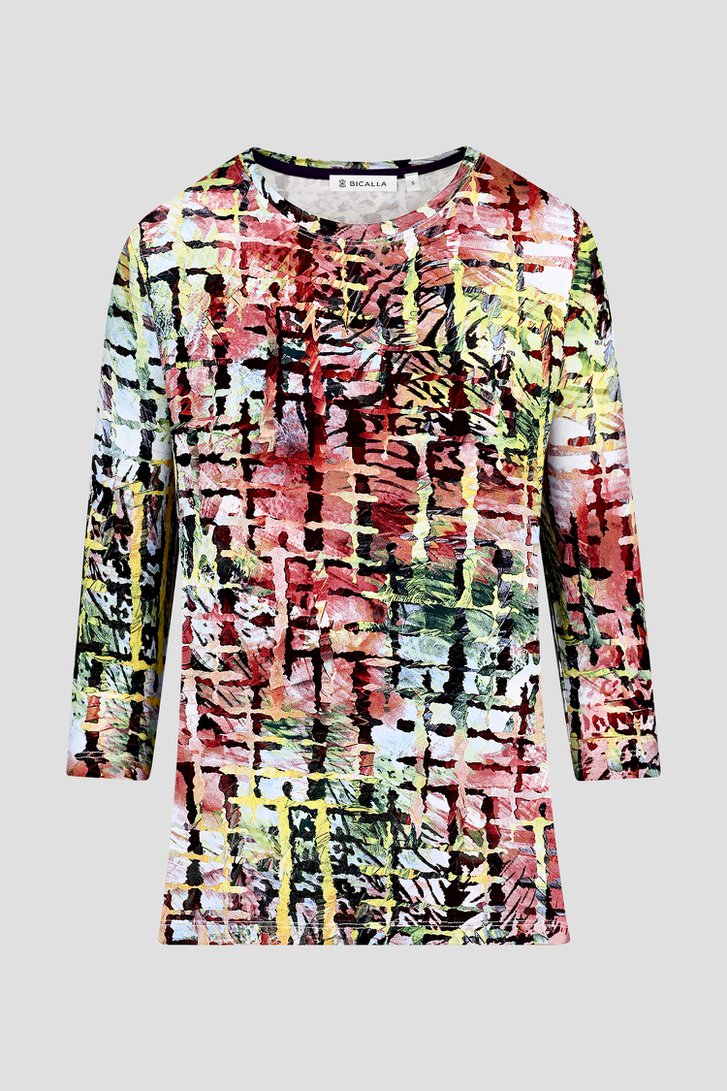 T-shirt à imprimé coloré de Bicalla pour Femmes
