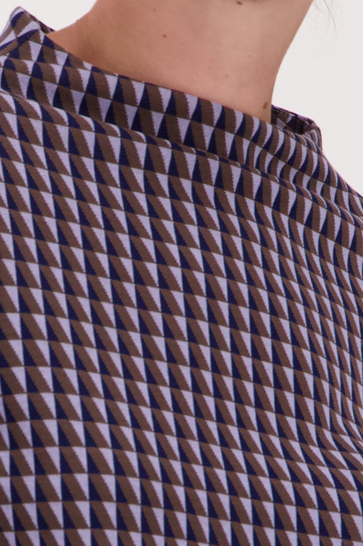 T-shirt à imprimé violet-brun de Opus pour Femmes
