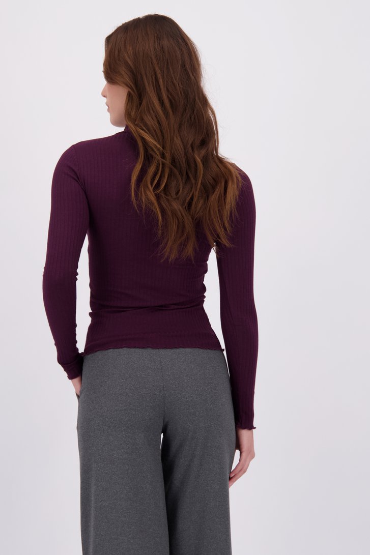 Le dos de T-shirt à manches longues bordeaux de JDY pour Femmes