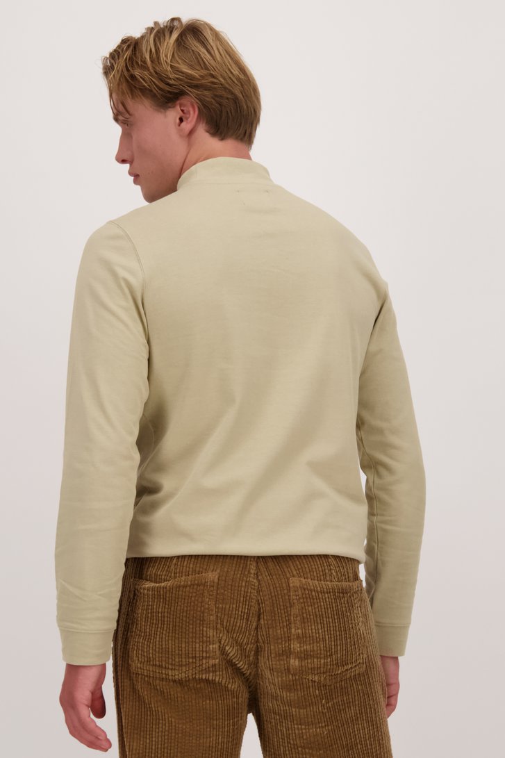 T-shirt à manches longues vert-beige de Ravøtt pour Hommes