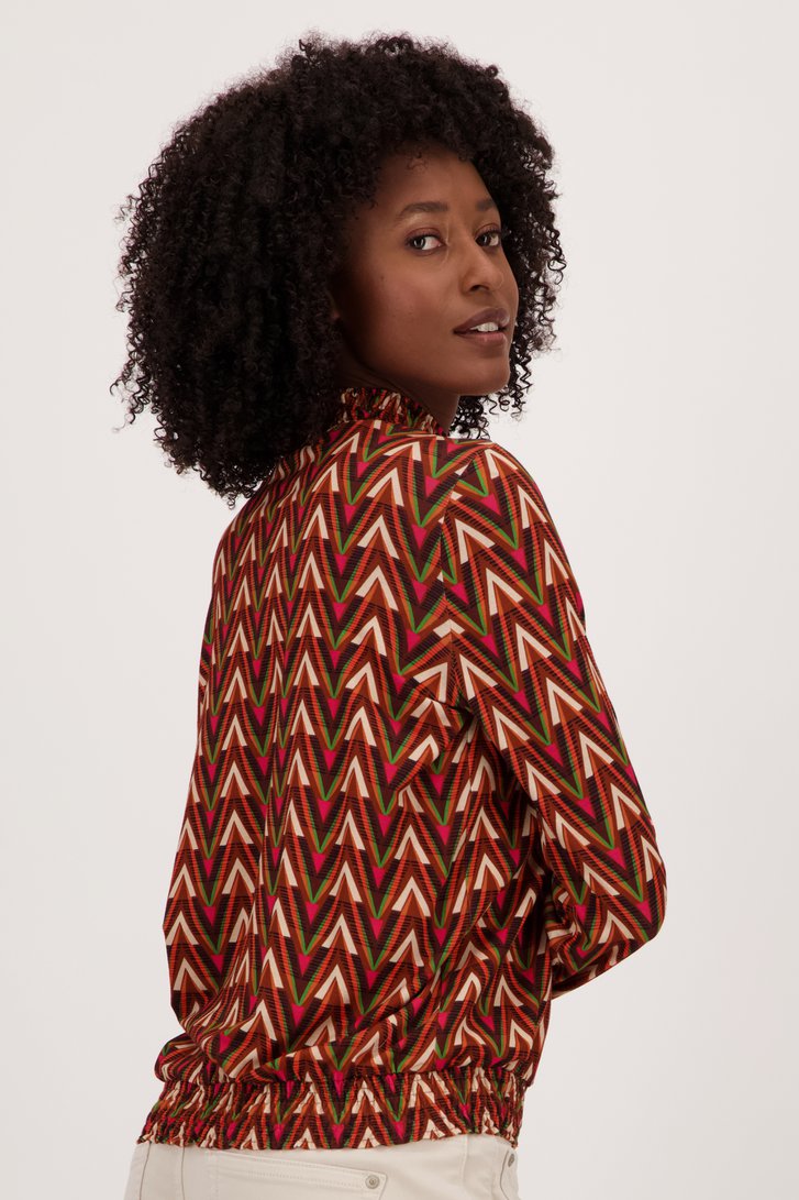 T-shirt à motif graphique multicolore de Geisha pour Femmes