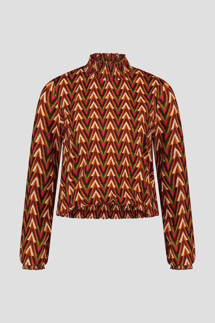 T-shirt à motif graphique multicolore de Geisha pour Femmes