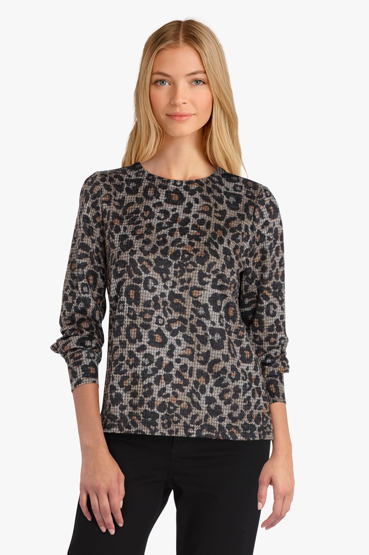 T-shirt avec imprimé léopard