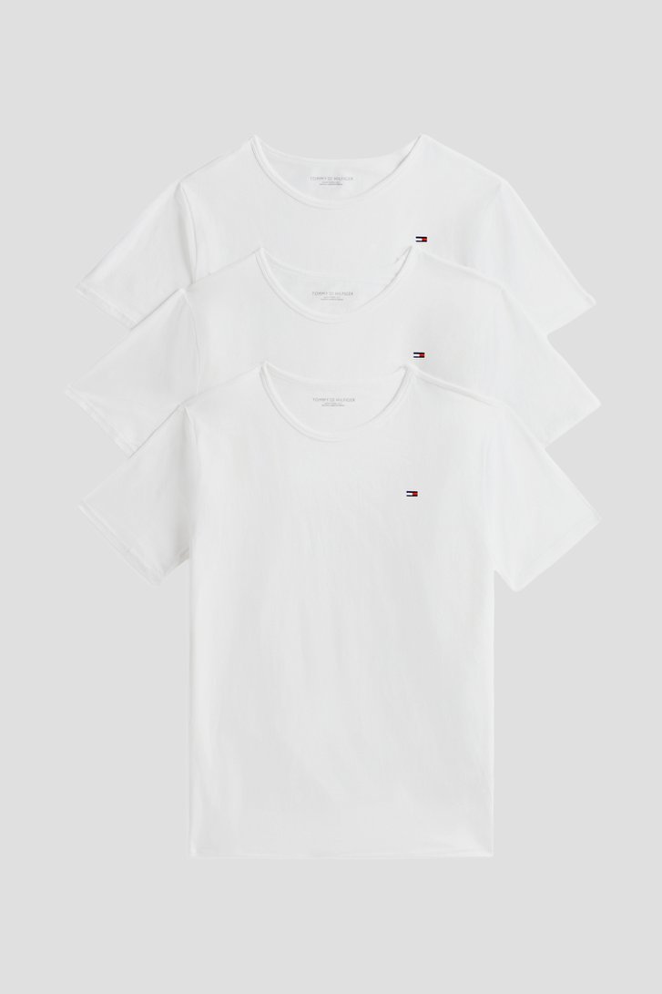 Photo produit 1 de T-shirt blanc à col rond - Set de 3 de Tommy Hilfiger pour Hommes