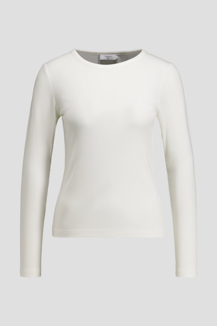 Photo produit 1 de T-shirt blanc à manches longues de Liberty Island pour Femmes