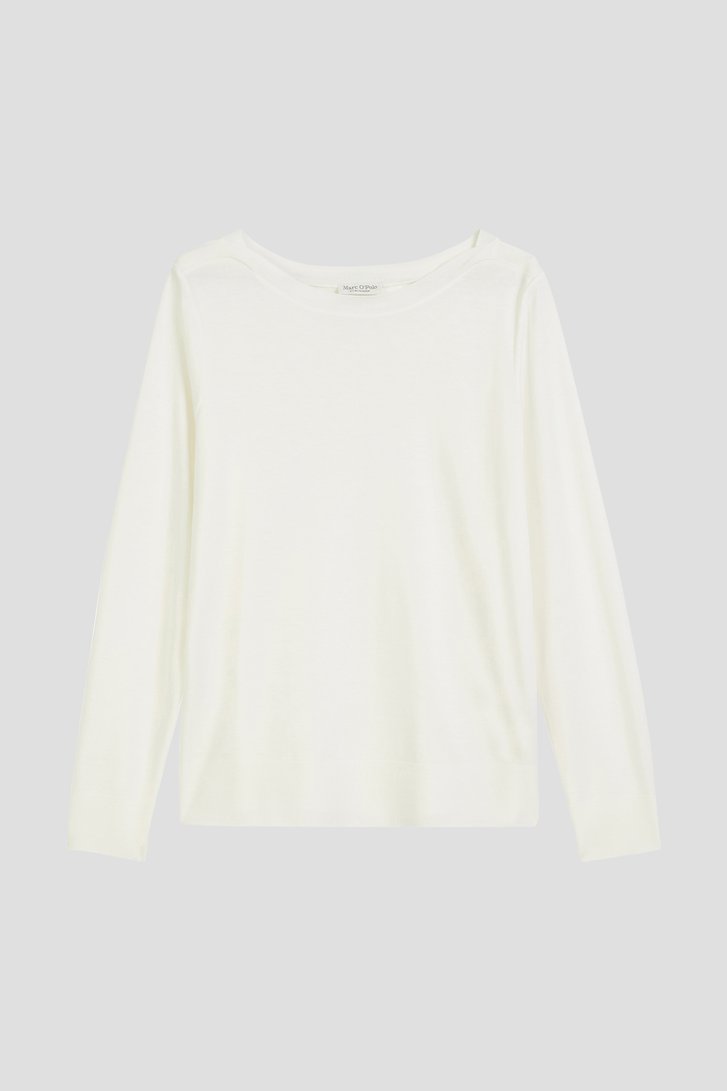 Photo produit 1 de T-shirt blanc à manches longues de Marc O'Polo pour Femmes