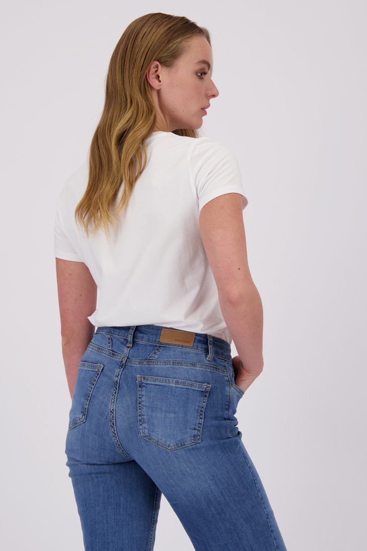 T-shirt blanc avec imprimé de More & More pour Femmes