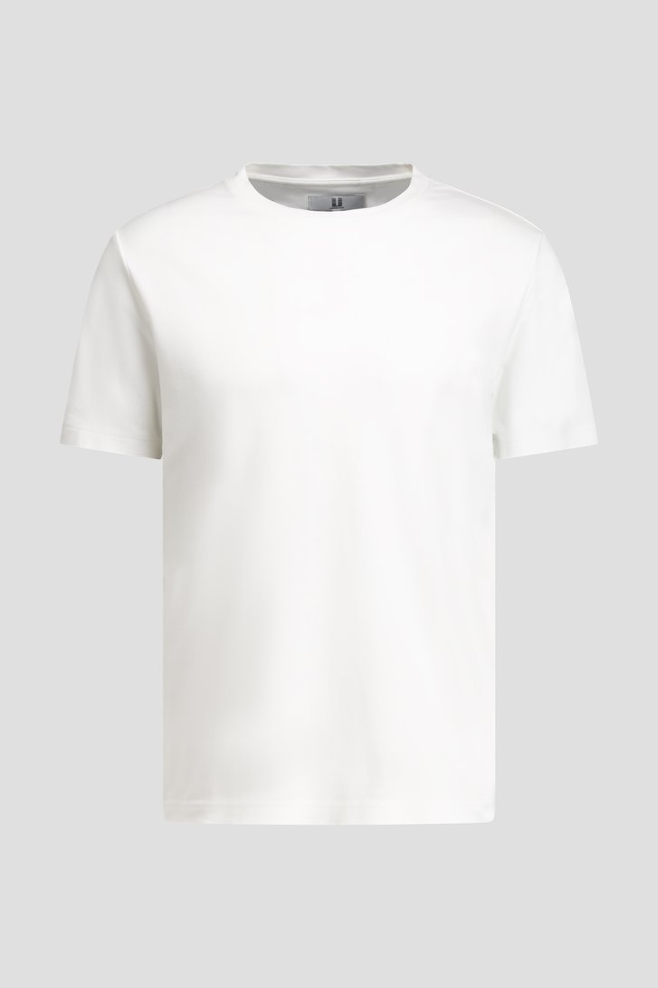 Photo produit 1 de T-shirt blanc en coton à col rond de Upper East pour Hommes