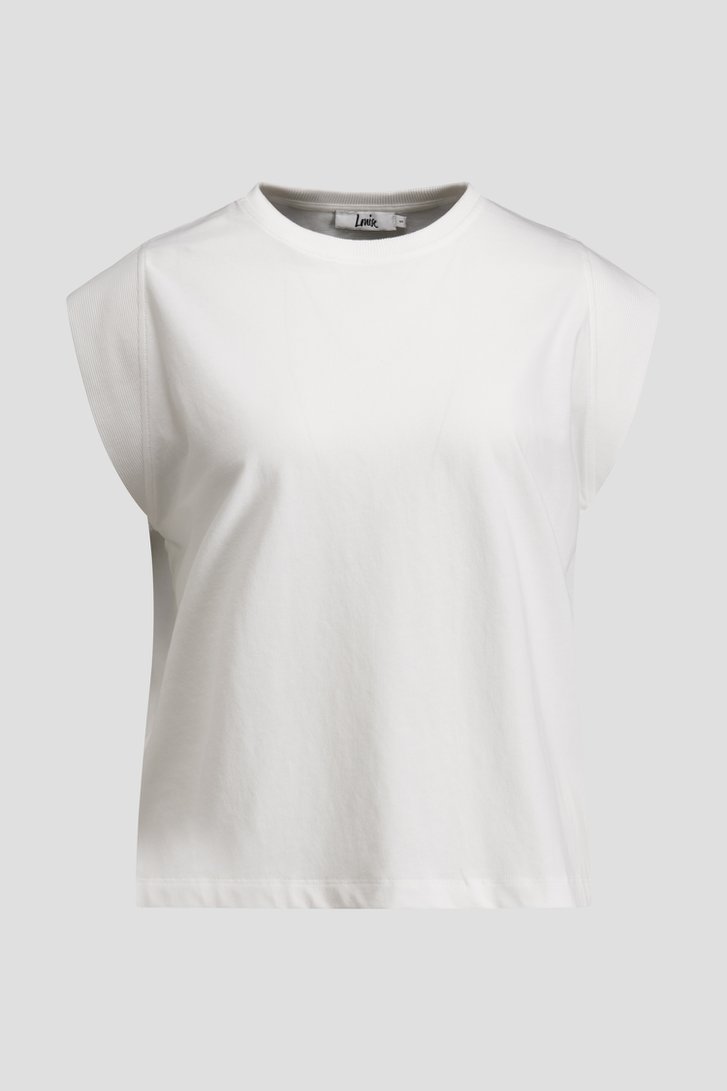 Photo produit 1 de T-shirt blanc sans manches de Louise pour Femmes