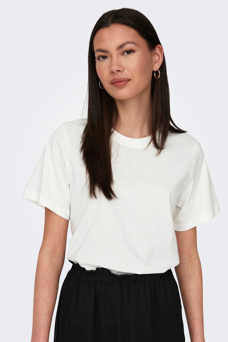 T-shirt blanc uni de JDY pour Femmes