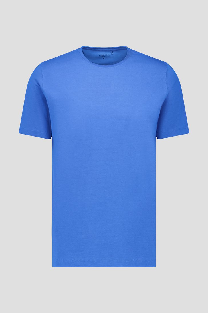 T-shirt bleu à col rond de Liberty Island pour Hommes