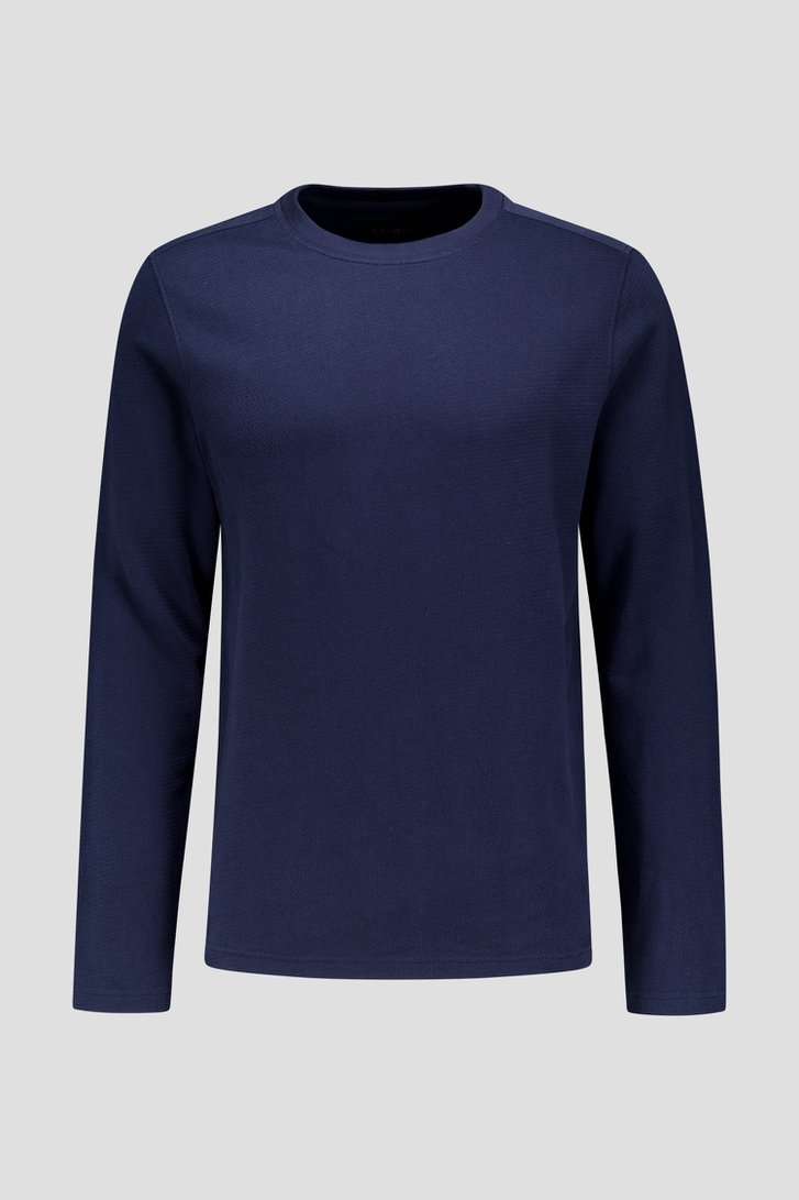 Photo produit 1 de T-shirt bleu foncé à manches longues de Ravøtt pour Hommes
