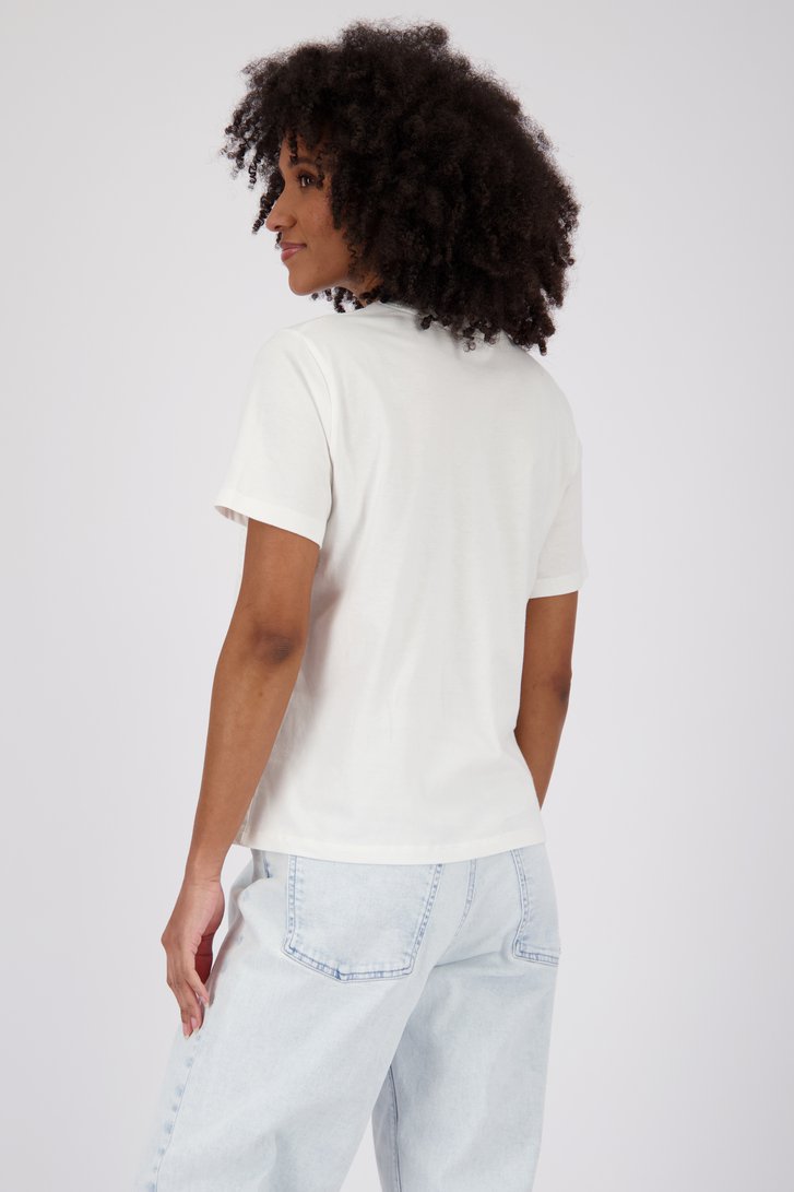 T-shirt ecru avec poche crochet de JDY pour Femmes