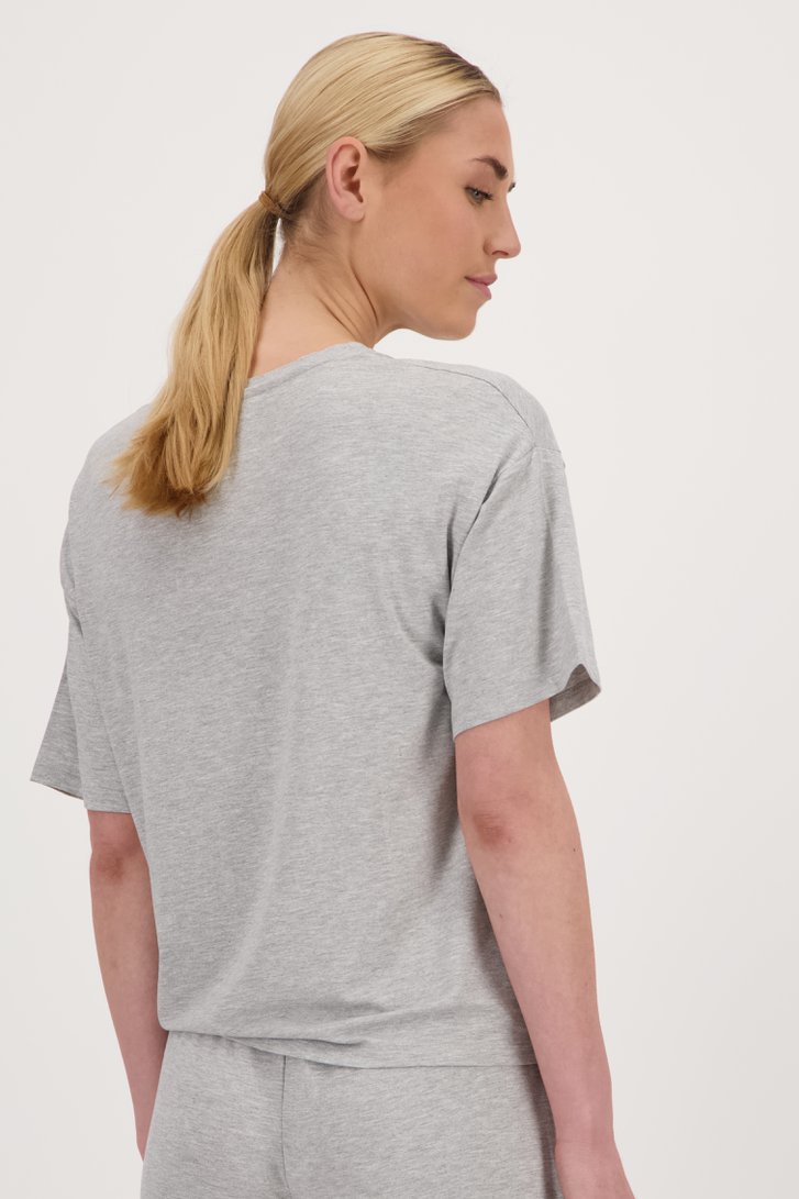 T-shirt gris à manches courtes de Tom Tailor pour Femmes