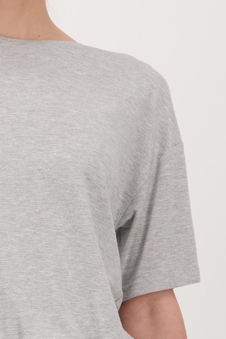 T-shirt gris à manches courtes de Tom Tailor pour Femmes