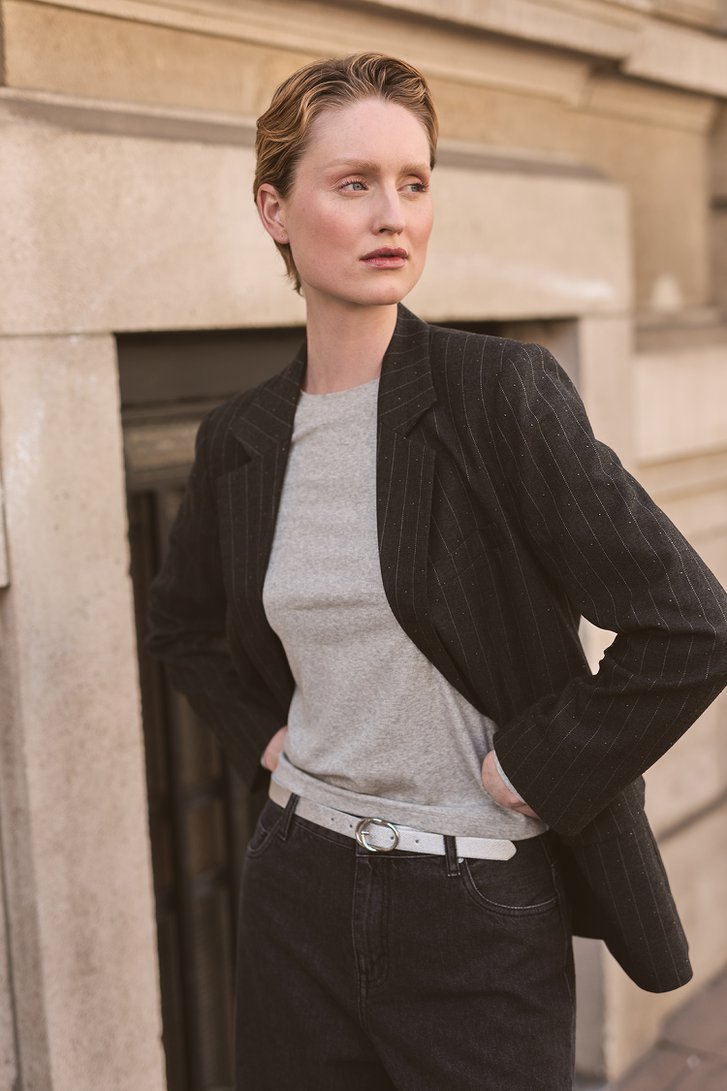 Photo supplémentaire 5 de T-shirt gris chiné à manches longues de Louise pour Femmes