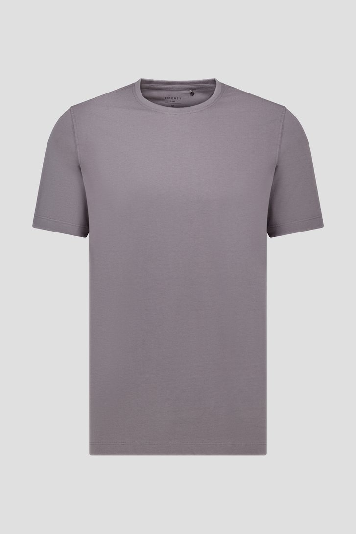 T-shirt gris foncé à col rond de Liberty Island pour Hommes