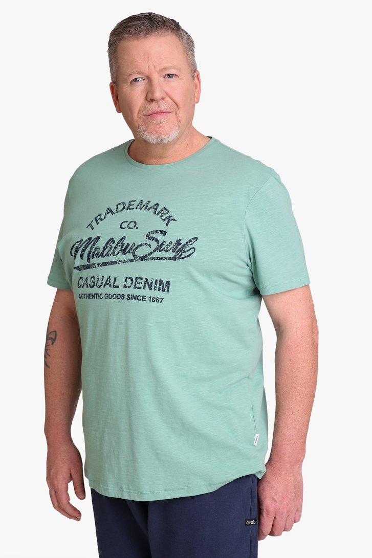 T-shirt imprimé vert clair