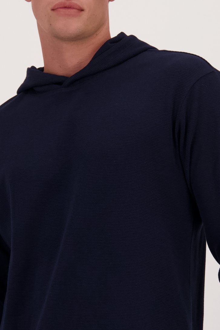 T-shirt marine avec capuche - Collection Metejoor de Ravøtt pour Hommes