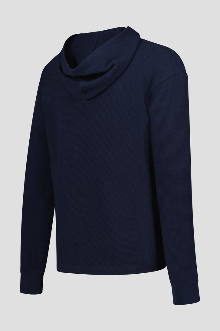 T-shirt marine avec capuche - Collection Metejoor de Ravøtt pour Hommes