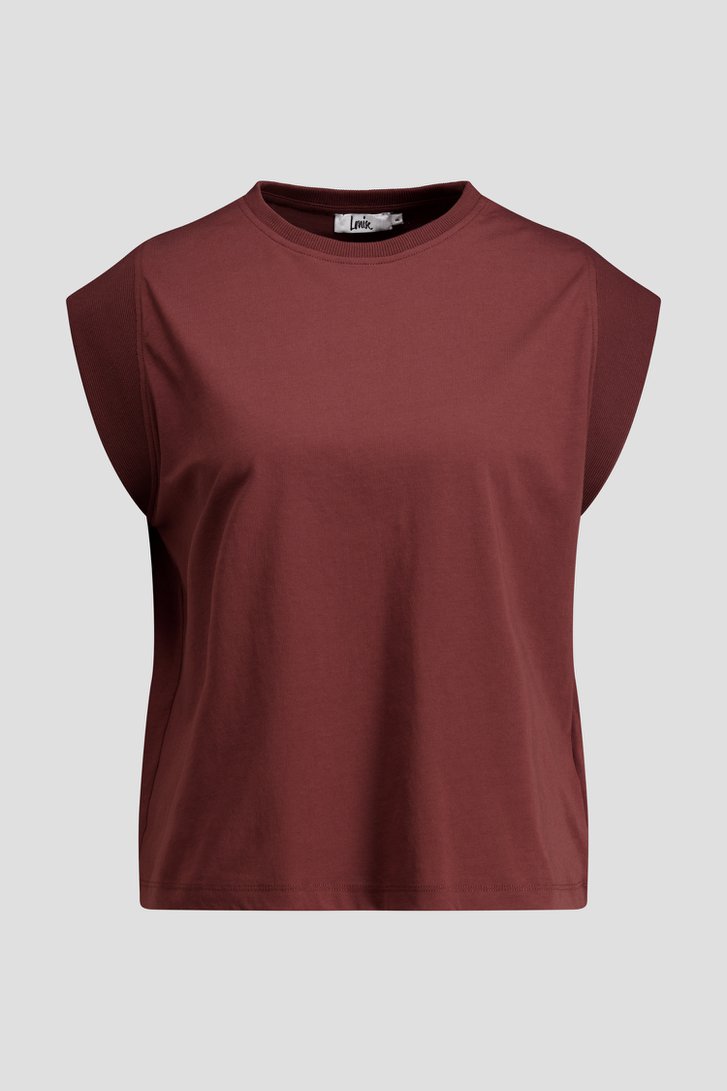 Photo produit 1 de T-shirt marron sans manches  de Louise pour Femmes