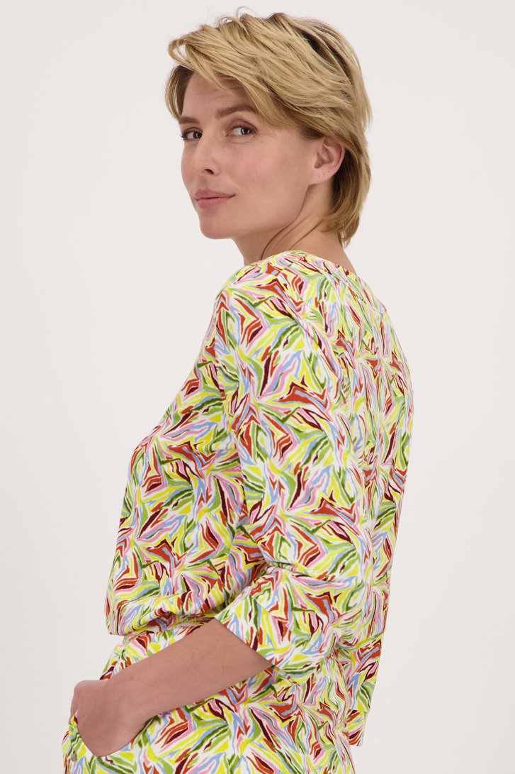 T-shirt met kleurrijke print van Claude Arielle voor Dames